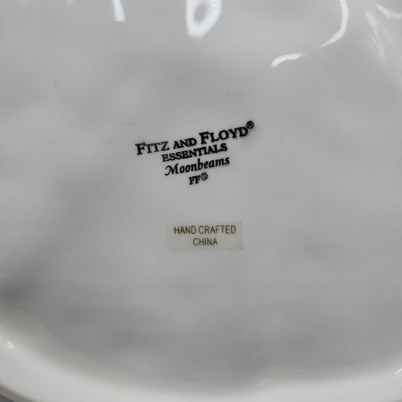 Fitz & Floyd Moon Beam Canapé Plate 2003 Christmas Angel Serving Snack Plate - Picture 9 of 10